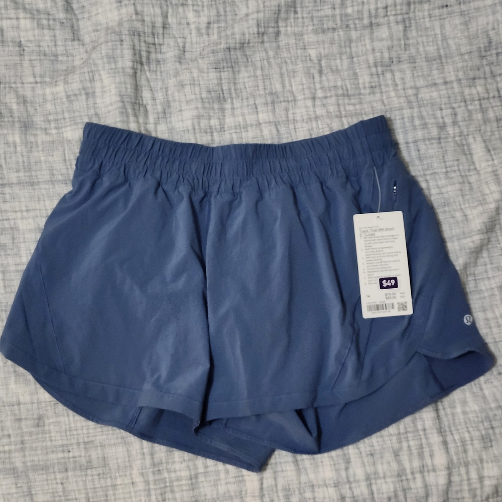 lululemon athletica Slate Blue Athletic Shorts